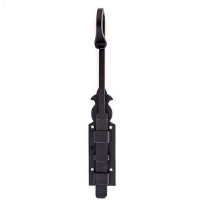 Pasador de puerta de Herraje Negro de Forja
