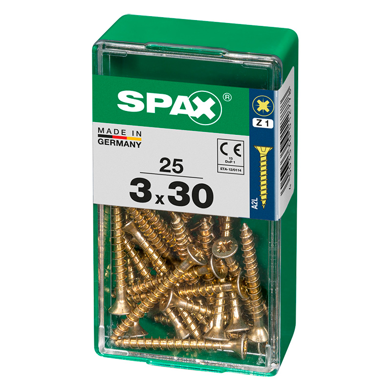 Tornillos ABC de 3x30 para madera