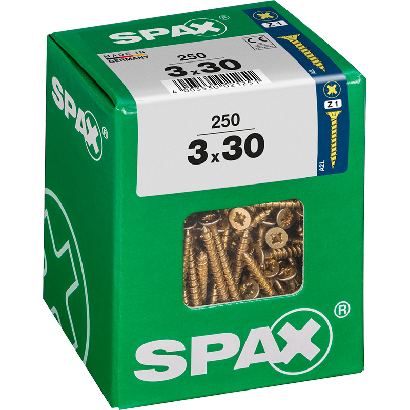 Tornillos ABC de 3x30 para madera