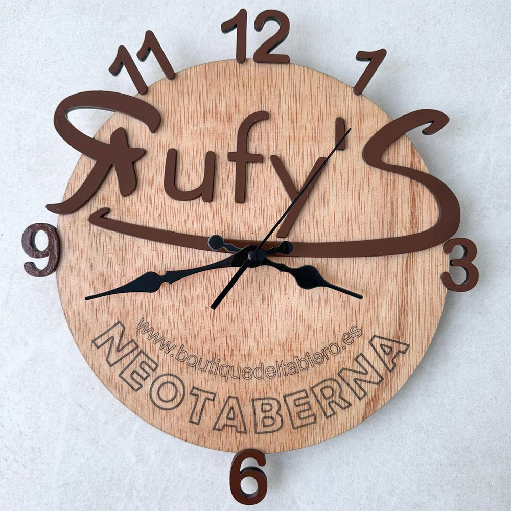 Reloj Personalizado en Madera Original y Diferente